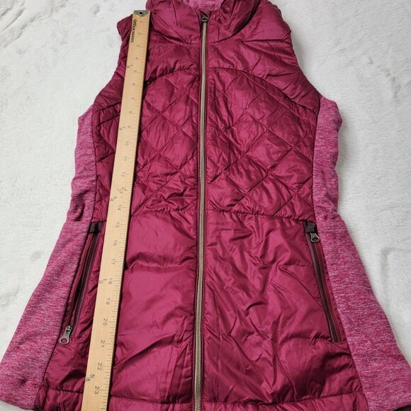 Lululemon Women's Berry Rumble Down For A Run Slim Full-Zip Puffer Vest Size 6 - Picture 5 of 7